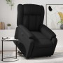 Sillón reclinable elevable eléctrico de cuero sintético negro en Sillones | Comprar online en Foru.es