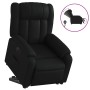Sillón reclinable elevable eléctrico de cuero sintético negro en Sillones | Comprar online en Foru.es