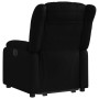 Sillón reclinable elevable eléctrico de cuero sintético negro en Sillones | Comprar online en Foru.es