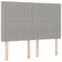 Box spring bed with light gray fabric mattress 140x200 cm by , Beds and slatted bases - Ref: Foro24-3128685, Price: 514,35 €,...
