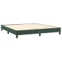 Box spring bed with dark green velvet mattress 160x200 cm by , Beds and slatted bases - Ref: Foro24-3131030, Price: 505,30 €,...