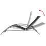 Tumbona de aluminio negro de vidaXL, Tumbonas - Ref: Foro24-42159, Precio: 136,80 €, Descuento: %