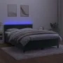 Box spring bed with mattress and LED dark green velvet 140x190cm by , Beds and slatted bases - Ref: Foro24-3134522, Price: 46...