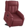 Sillón elevable eléctrico cuero artificial rojo tinto en Sillones | Comprar online en Foru.es