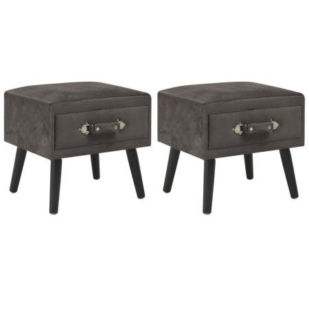 Mesitas de noche 2 unidades 40x35x40 cm terciopelo gris de vidaXL, Mesitas de noche - Ref: Foro24-276386, Precio: 102,11 €, D...