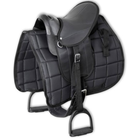 Set de montura de pony 10" negro de vidaXL, Monturas - Ref: Foro24-91179, Precio: 140,72 €, Descuento: %