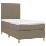 Cama box spring colchón y luces LED gris taupe 80x200 cm de , Camas y somieres - Ref: Foro24-3135553, Precio: 344,18 €, Descu...