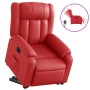 Sillón elevable eléctrico cuero artificial rojo en Sillones | Comprar online en Foru.es