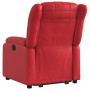 Sillón elevable eléctrico cuero artificial rojo en Sillones | Comprar online en Foru.es