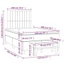 Cama box spring con colchón tela gris taupe 120x200 cm de , Camas y somieres - Ref: Foro24-3136745, Precio: 425,82 €, Descuen...