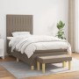 Cama box spring con colchón tela gris taupe 80x200 cm de , Camas y somieres - Ref: Foro24-3137273, Precio: 375,63 €, Descuent...