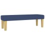 Cama box spring con colchón tela azul 140x190 cm de , Camas y somieres - Ref: Foro24-3137315, Precio: 541,97 €, Descuento: %