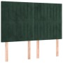 Cama box spring con colchón terciopelo verde oscuro 140x200 cm de , Camas y somieres - Ref: Foro24-3137968, Precio: 565,72 €,...