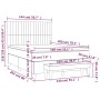 Cama box spring con colchón terciopelo verde oscuro 140x200 cm de , Camas y somieres - Ref: Foro24-3137968, Precio: 565,72 €,...