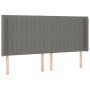 Cama box spring colchón y luces LED tela gris oscuro 160x200 cm de , Camas y somieres - Ref: Foro24-3138486, Precio: 589,66 €...
