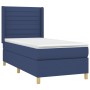 Cama box spring colchón y luces LED tela azul 80x200 cm de , Camas y somieres - Ref: Foro24-3138915, Precio: 336,89 €, Descue...
