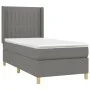 Box spring bed mattress and LED lights dark gray fabric 100x200 cm by , Beds and slatted bases - Ref: Foro24-3139014, Price: ...