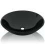 Black tempered glass sink 42 cm by vidaXL, Sinks - Ref: Foro24-142231, Price: 63,19 €, Discount: %