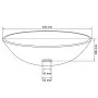 Black tempered glass sink 42 cm by vidaXL, Sinks - Ref: Foro24-142231, Price: 63,19 €, Discount: %