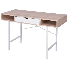 Escritorio con un cajón de roble y blanco de vidaXL, Escritorios - Ref: Foro24-20135, Precio: 82,21 €, Descuento: %