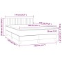 Cama box spring con colchón tela gris oscuro 140x190 cm de , Camas y somieres - Ref: Foro24-3140770, Precio: 486,38 €, Descue...