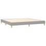 Cama box spring con colchón tela gris claro 200x200 cm de , Camas y somieres - Ref: Foro24-3140801, Precio: 565,45 €, Descuen...