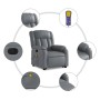 Sillón de masaje elevable eléctrico cuero sintético gris en Sillones | Comprar online en Foru.es