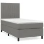 Box spring bed with dark gray fabric mattress 100x200 cm by , Beds and slatted bases - Ref: Foro24-3141914, Price: 347,85 €, ...