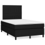 Cama box spring con colchón tela negro 120x200 cm de , Camas y somieres - Ref: Foro24-3141923, Precio: 432,44 €, Descuento: %