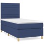 Cama box spring con colchón tela azul 80x200 cm de , Camas y somieres - Ref: Foro24-3142375, Precio: 324,81 €, Descuento: %