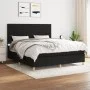 Box spring bed with black fabric mattress 160x200 cm by , Beds and slatted bases - Ref: Foro24-3142427, Price: 618,44 €, Disc...