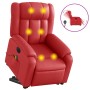 Sillón de majaje elevable eléctrico cuero artificial rojo en Sillones | Comprar online en Foru.es