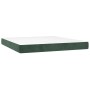 Cama box spring con colchón terciopelo verde oscuro 160x200 cm de , Camas y somieres - Ref: Foro24-3143094, Precio: 592,19 €,...