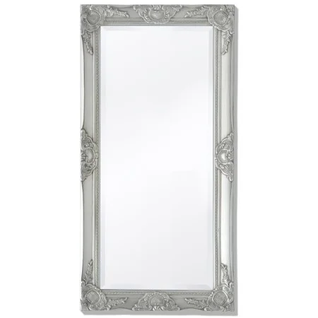Espejo de pared estilo barroco plateado 100x50 cm de vidaXL, Espejos - Ref: Foro24-243681, Precio: 83,90 €, Descuento: %