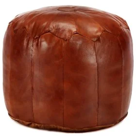 Pouf 40x35 cm genuine tan goat leather by , Ottomans - Ref: Foro24-248129, Price: 105,67 €, Discount: %