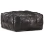 Puf negro 60x60x30 cm cuero auténtico de cabra de , Otomanas - Ref: Foro24-248134, Precio: 143,37 €, Descuento: %
