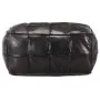 Puf negro 60x60x30 cm cuero auténtico de cabra de , Otomanas - Ref: Foro24-248134, Precio: 143,37 €, Descuento: %