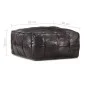 Puf negro 60x60x30 cm cuero auténtico de cabra de , Otomanas - Ref: Foro24-248134, Precio: 143,37 €, Descuento: %