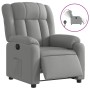 Sillón reclinable eléctrico tela gris claro en Sillones | Comprar online en Foru.es
