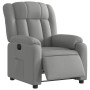 Sillón reclinable eléctrico tela gris claro en Sillones | Comprar online en Foru.es