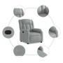 Sillón reclinable eléctrico tela gris claro en Sillones | Comprar online en Foru.es