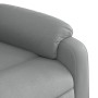 Sillón reclinable eléctrico tela gris claro en Sillones | Comprar online en Foru.es