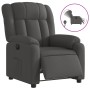 Sillón reclinable eléctrico de tela gris oscuro en Sillones | Comprar online en Foru.es