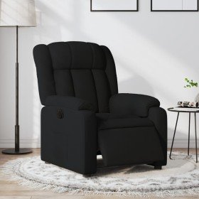 Sillón reclinable eléctrico de tela negro en Sillones | Comprar online en Foru.es