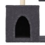 Rascador para gatos con postes de sisal gris oscuro 86 cm en Mobiliario para gatos | Comprar online en Foru.es