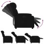 Sillón reclinable eléctrico de tela negro en Sillones | Comprar online en Foru.es