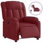 Sillón reclinable eléctrico tela rojo tinto en Sillones | Comprar online en Foru.es