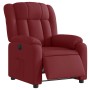 Sillón reclinable eléctrico tela rojo tinto en Sillones | Comprar online en Foru.es