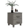 Mesita de noche HAMAR pino macizo gris claro 40x35x44,5 cm de vidaXL, Mesitas de noche - Ref: Foro24-340407, Precio: 45,19 €,...