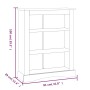Estantería 3 niveles Corona Range de pino mexicano 80x29x100 cm de vidaXL, Librerías y estanterías - Ref: Foro24-243745, Prec...